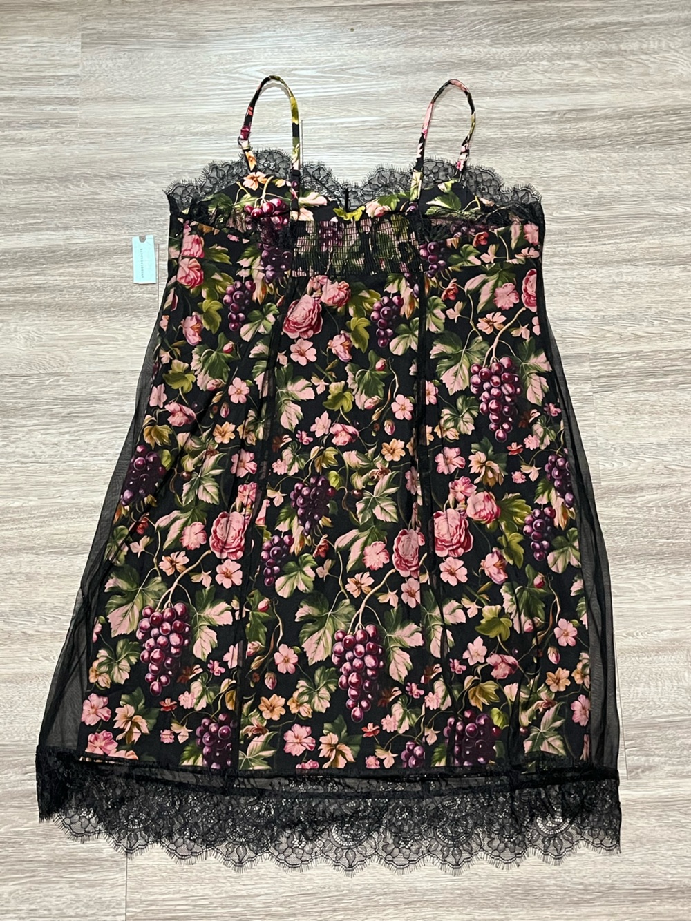 Anthropologie Maeve Fruit & Floral Dress NWT 1X Lace Trim Plus Size - Picture 9 of 16